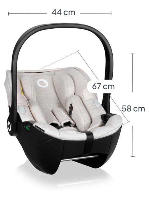 Cosi LIONELO Moxie i-Size - Tessuto di bambù - Seggiolino auto 40-87 cm - Leggero - Gruppo 0+ - Kiabi