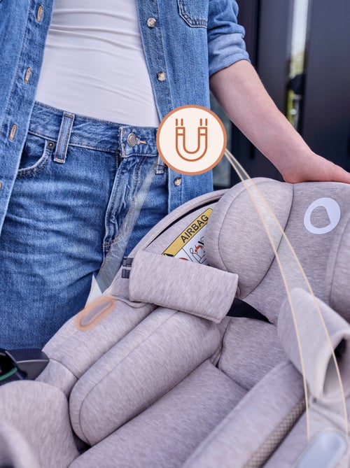 Cosi LIONELO Moxie i-Size - Tessuto di bambù - Seggiolino auto 40-87 cm - Leggero - Gruppo 0+ - Kiabi