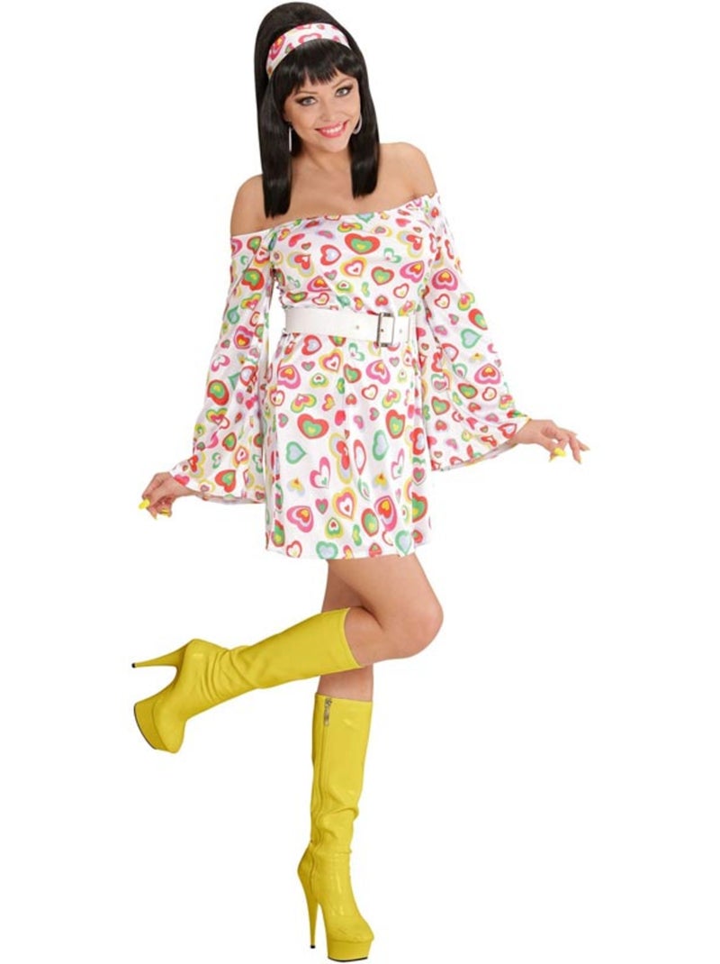 Costume a tema cuori anni '70 Multicolore - Kiabi