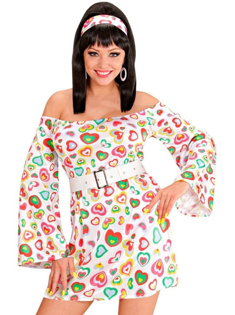 Costume a tema cuori anni '70 Multicolore - Kiabi