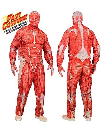 Costume anatomico espressivo con muscoli