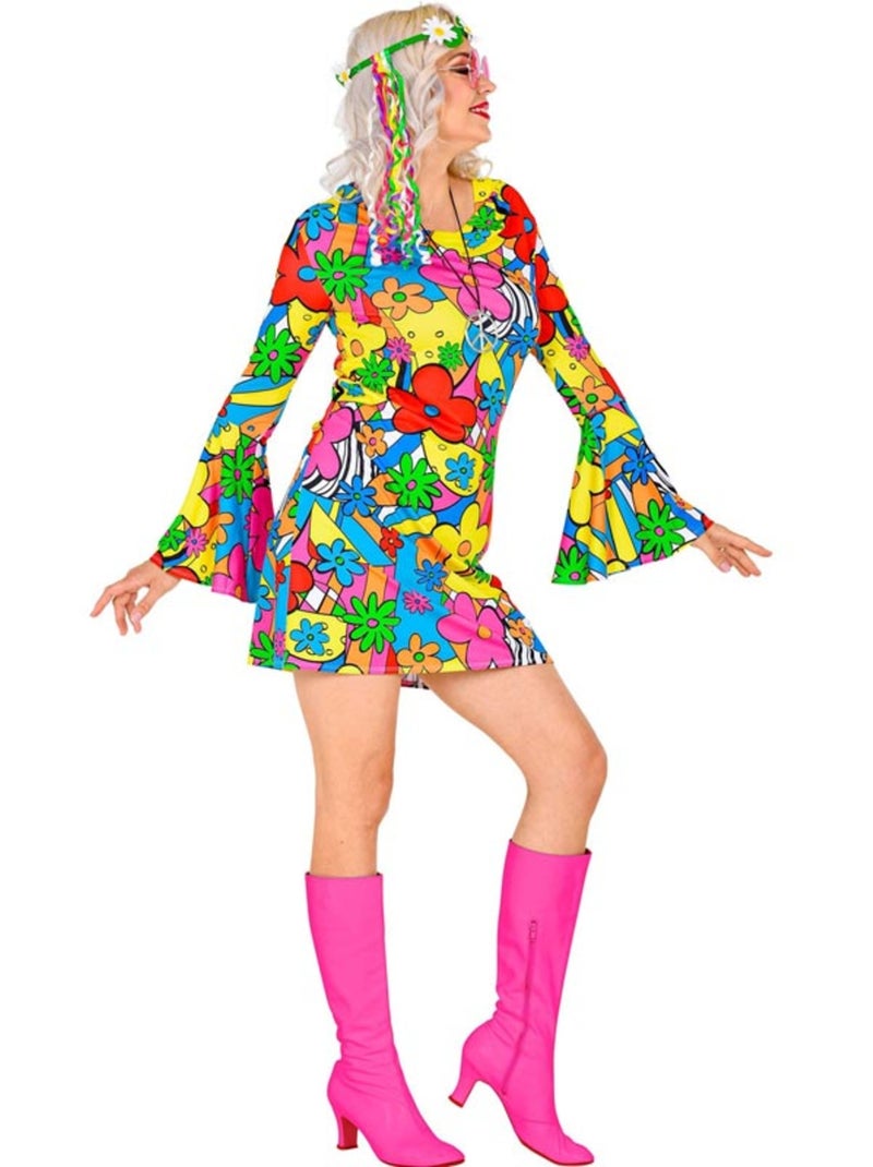 Costume anni '60, Floral Power Multicolore - Kiabi