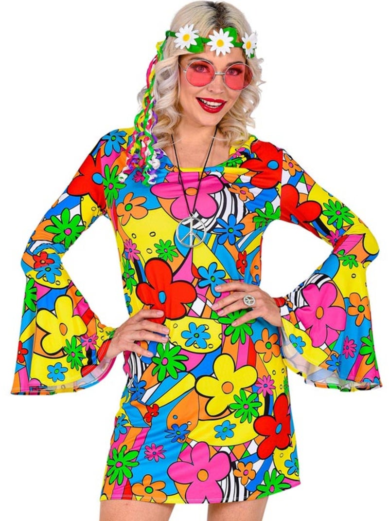 Costume anni '60, Floral Power Multicolore - Kiabi