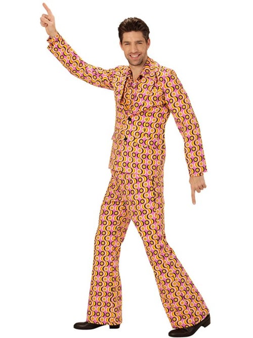 Costume anni '70 con onde e cerchi da discoteca - Kiabi