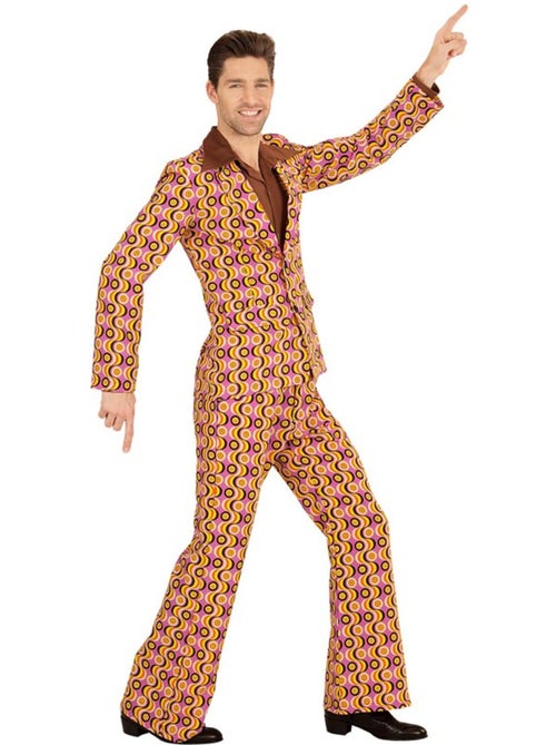Costume anni '70 con onde e cerchi da discoteca - Kiabi