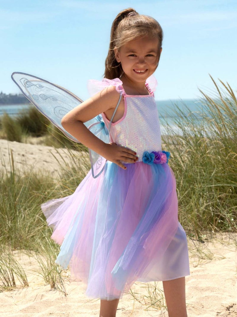 Costume bambina abito da fata con ali apolline | Labay Blu - Kiabi