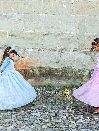 Costume bambina abito principessa regina delle nevi in velluto | Great Pretenders