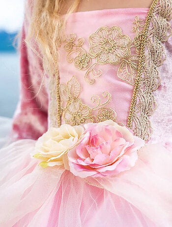 Costume bambino abito da principessa rosa e oro | great pretenders | great pretenders