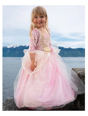 Costume bambino abito da principessa rosa e oro | Great Pretenders