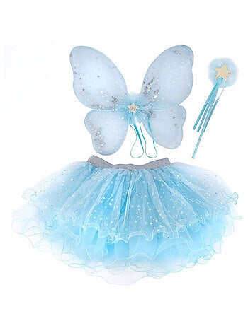 Costume bambino fata, gonna, ali e bacchetta | great pretenders | great pretenders