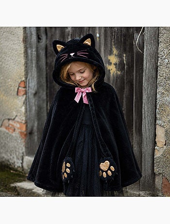 Costume bambino mantello da gatto in velluto | Great Pretenders
