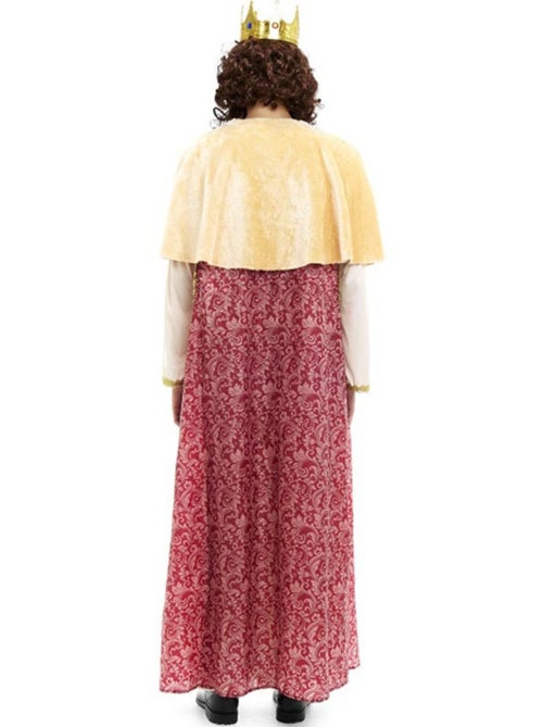 Costume bordeaux da re Gaspare con mantello - Kiabi