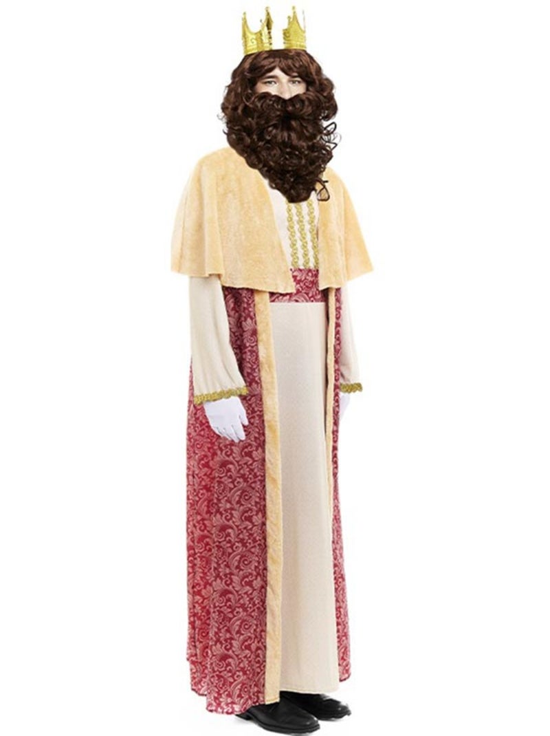 Costume bordeaux da re Gaspare con mantello Multicolore - Kiabi