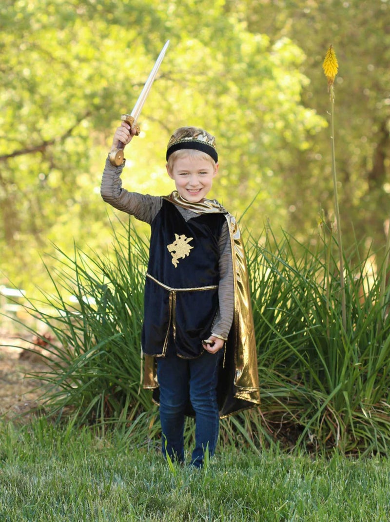 Costume cavaliere tunica mantello e corona per bambini | great pretenders | great pretenders Dorato/Oro - Kiabi