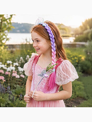 Costume cerchietto sirena per bambini con lunga treccia | Great Pretenders