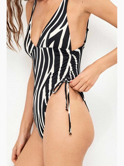 Costume con scollo profondo stampa animalier zebra - Kiabi Costume con scollo profondo stampa animalier zebra - Kiabi