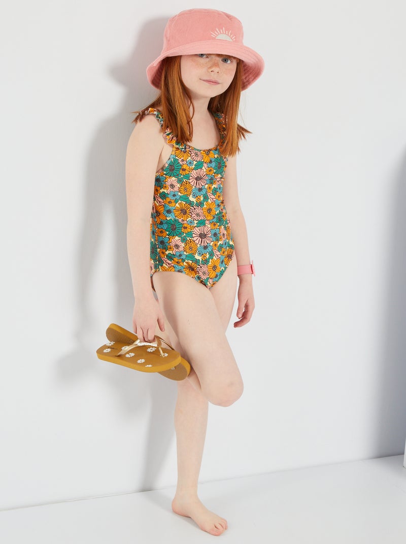 Costume con stampa a 'fiori' GIALLO - Kiabi