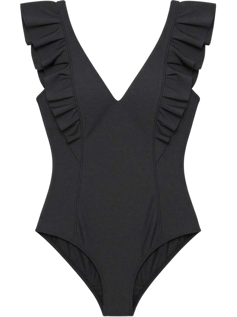 Costume con volants on top swim party edition Nero - Kiabi