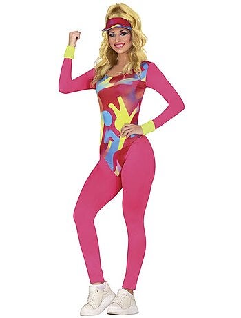 Costume da aerobica psichedelico anni '80