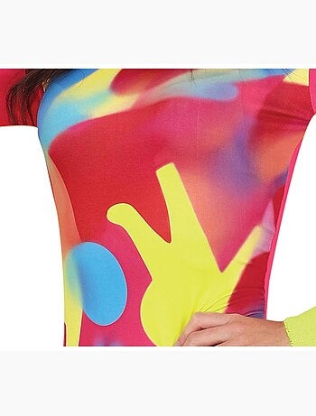 Costume da aerobica psichedelico anni '80