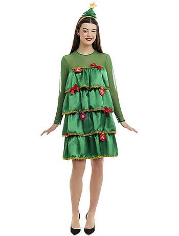 Costume da albero di Natale con volant e cerchietto