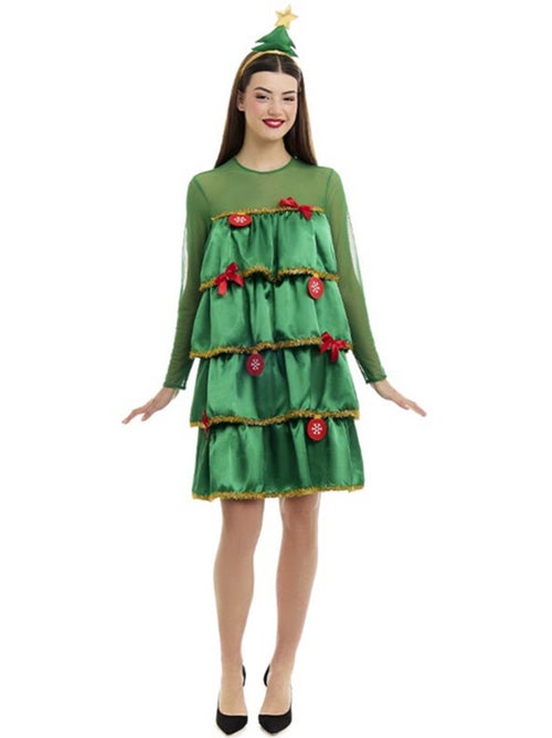 Costume da albero di Natale con volant e cerchietto - Kiabi