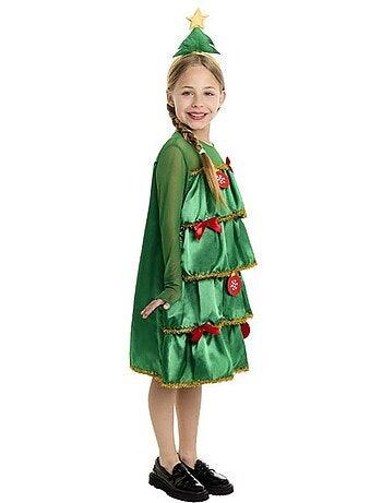 Costume da albero di Natale con volant e cerchietto