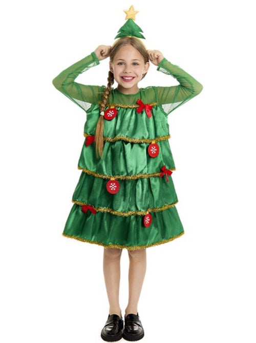 Costume da albero di Natale con volant e cerchietto - Kiabi