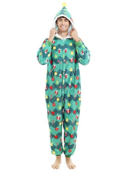 Costume da albero di Natale o pigiama con cappuccio - Kiabi