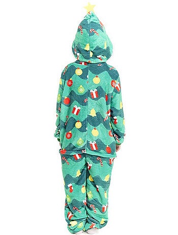 Costume da albero di Natale o pigiama con cappuccio