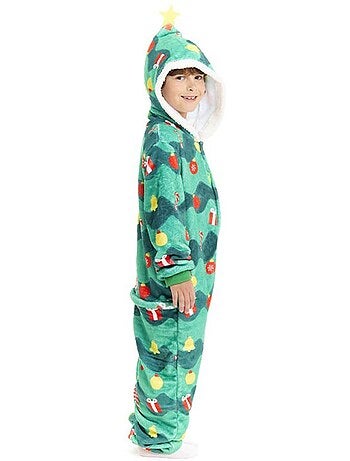 Costume da albero di Natale o pigiama con cappuccio