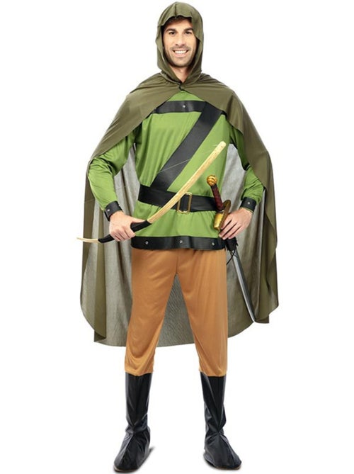 Costume da arciere della foresta con mantello da uomo - Kiabi