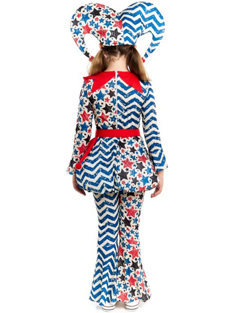 Costume da Arlecchino con stelle Multicolore - Kiabi