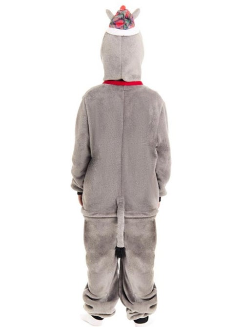 Costume da asinello natalizio scozzese con cappuccio - Kiabi
