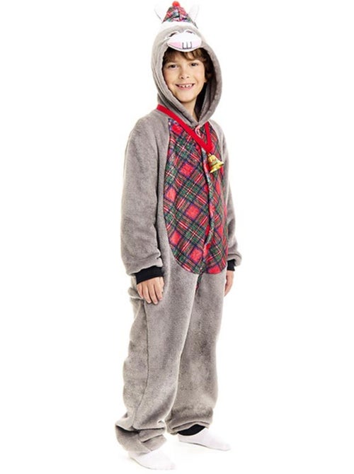 Costume da asinello natalizio scozzese con cappuccio - Kiabi