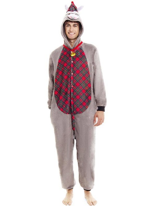 Costume da asinello natalizio scozzese con cappuccio - Kiabi
