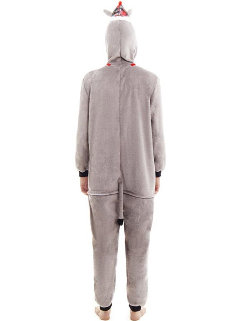 Costume da asinello natalizio scozzese con cappuccio Multicolore - Kiabi