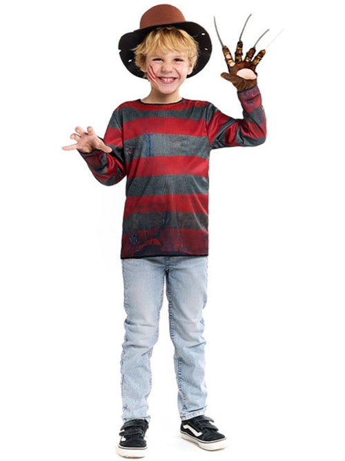 Costume da assassino degli incubi con cappello - Kiabi