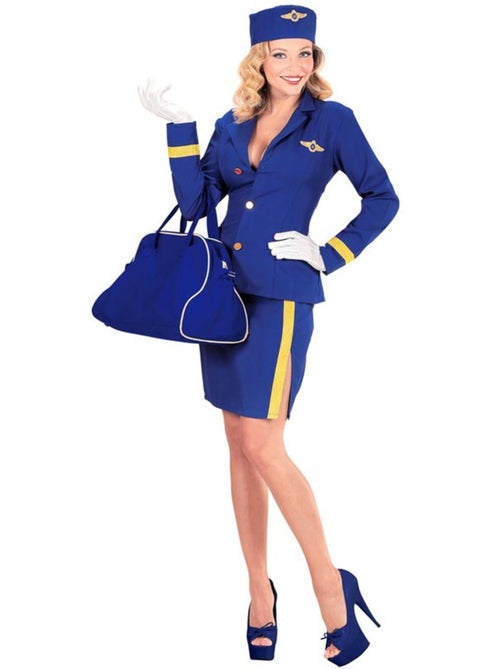 Costume da assistente di volo scuro con cappello - Kiabi