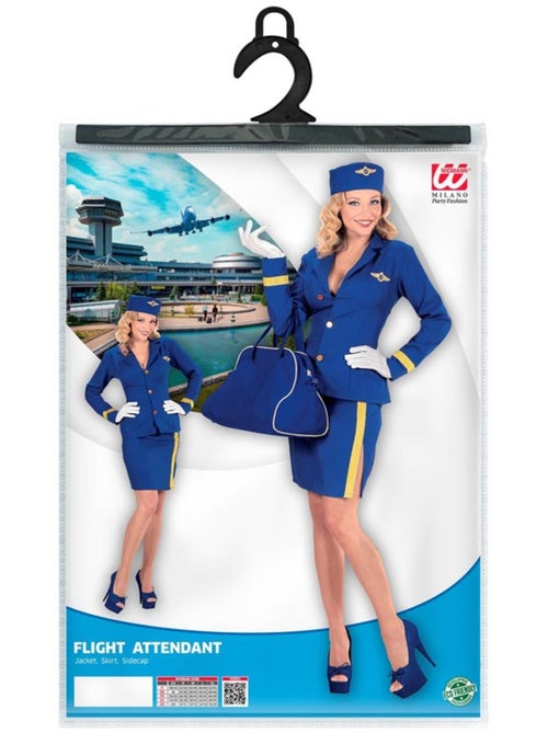 Costume da assistente di volo scuro con cappello - Kiabi