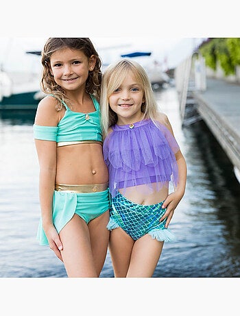 Costume da bagno 2 pezzi bambina sirena | Great Pretenders