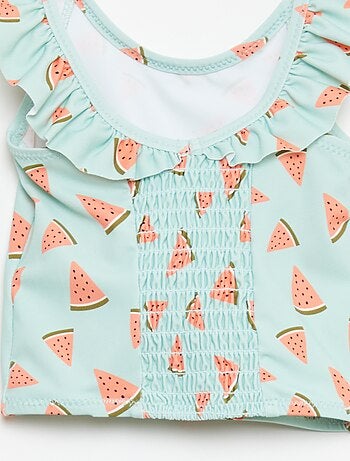 Costume da bagno 2 pezzi con effetto volant