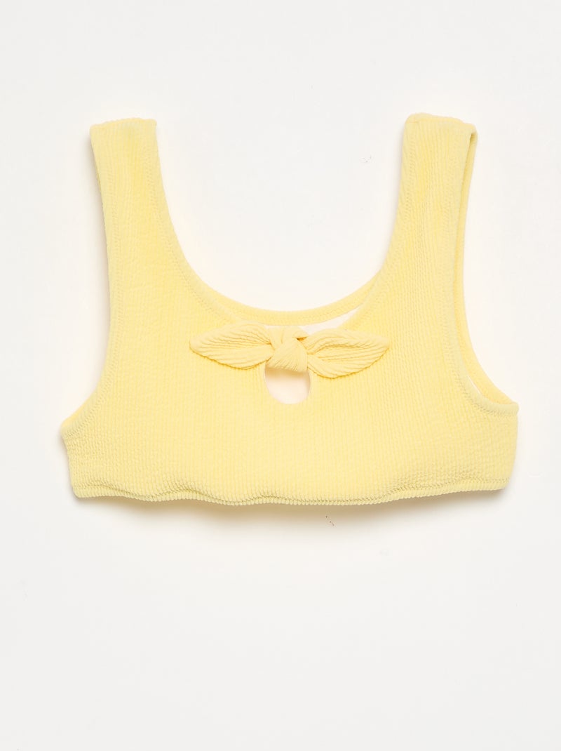 Costume da bagno 2 pezzi con fiocco Giallo - Kiabi