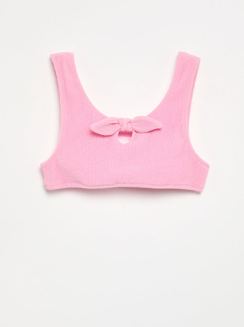 Costume da bagno 2 pezzi con fiocco Rosa - Kiabi