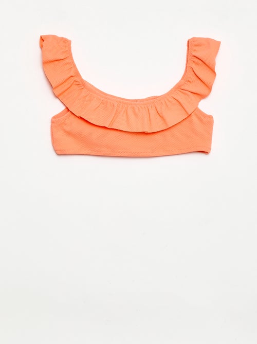 Costume da bagno a balze in maglia - 2 pezzi - Kiabi