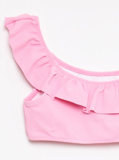 Costume da bagno a balze in maglia - 2 pezzi - Kiabi