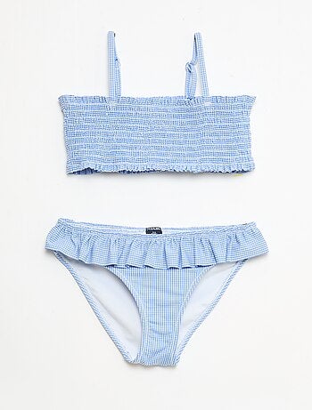 Costume da bagno a fantasia + volant - 2 pezzi