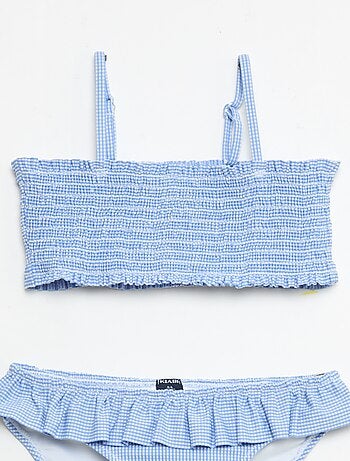 Costume da bagno a fantasia + volant - 2 pezzi