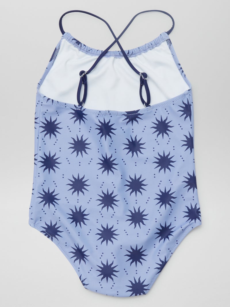 Costume da bagno a fiori - Intero BLU - Kiabi