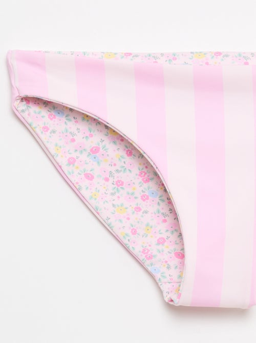 Costume da bagno a fiori reversibile - 2 pezzi - Kiabi